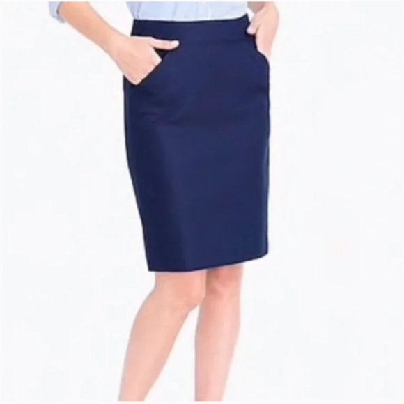J. Crew Factory Dresses & Skirts - NWT J. Crew Navy The Pencil Skirt